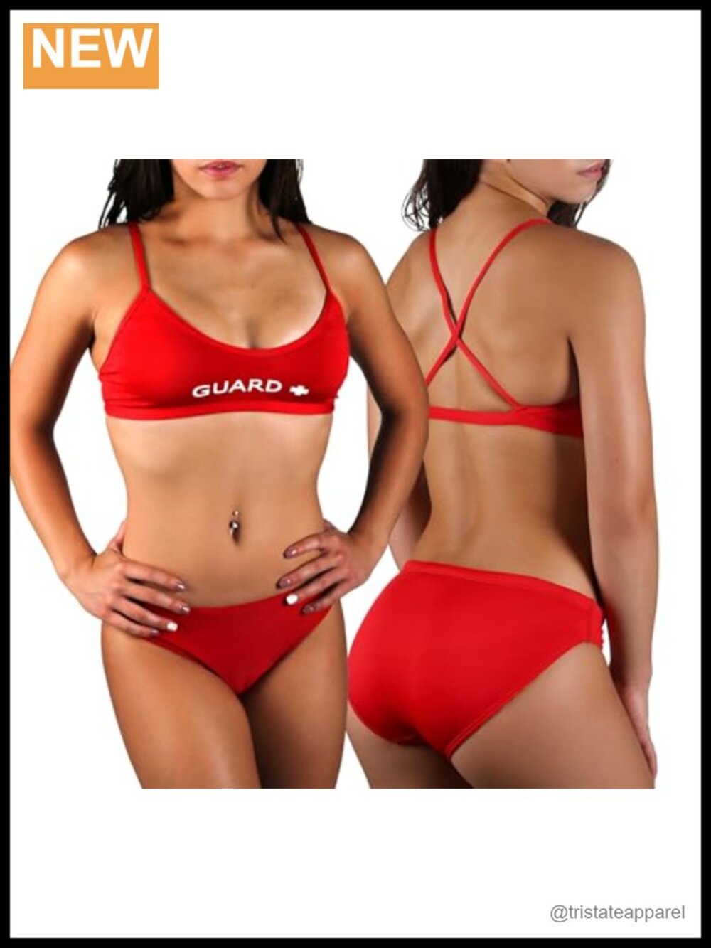Adoretex Women's Guard Cross Back Workout Bikini Swimsuit